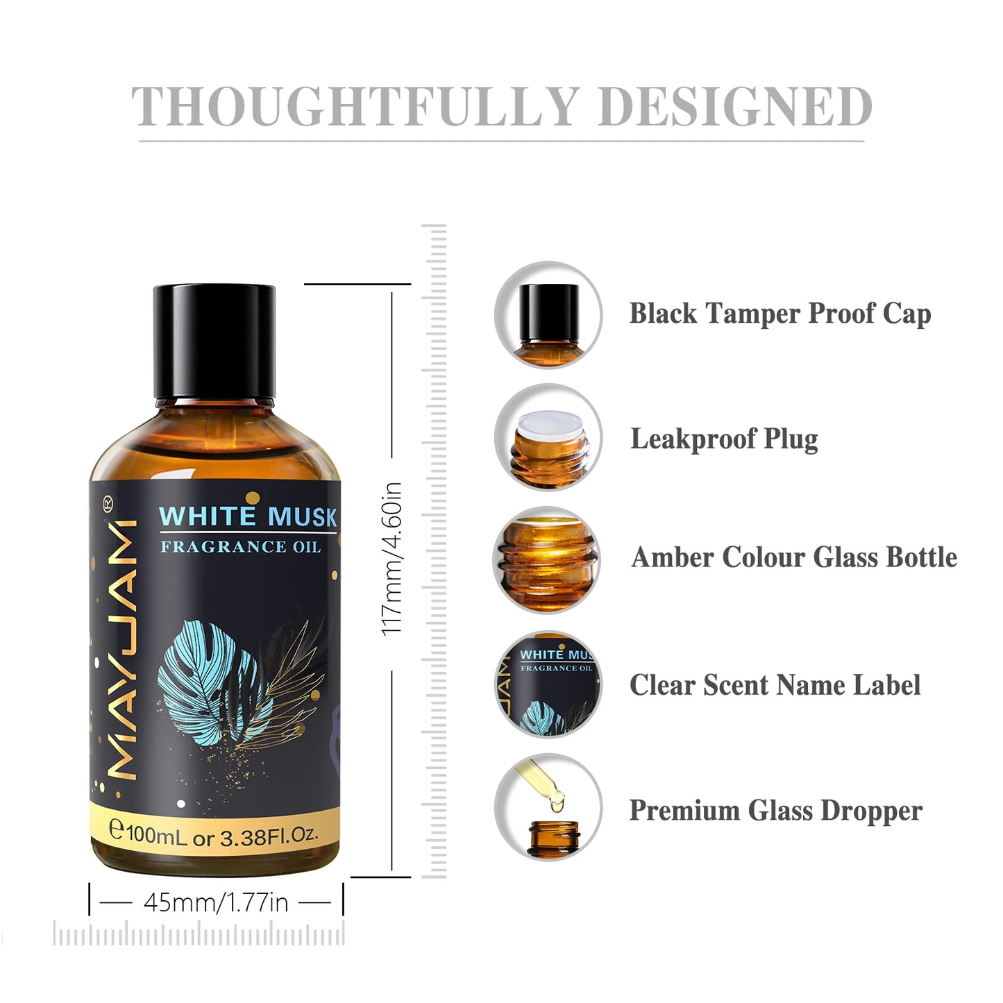 Óleos Essenciais 100ml com Conta-Gotas – Aromas para Difusor, Umidificador e Aromaterapia