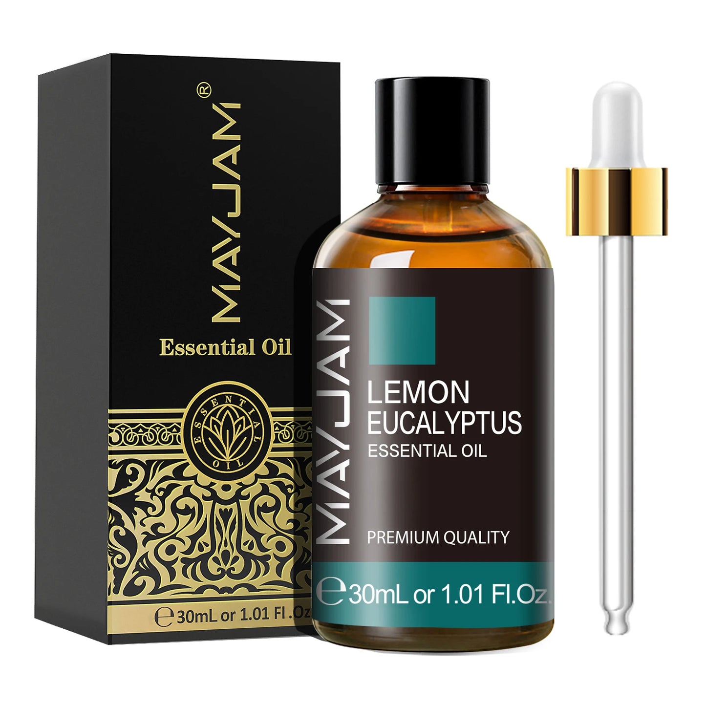 Óleo Essencial 30ml com Conta-Gotas – Limão, Eucalipto, Hortelã-Verde para Aromaterapia, Difusor e Umidificador