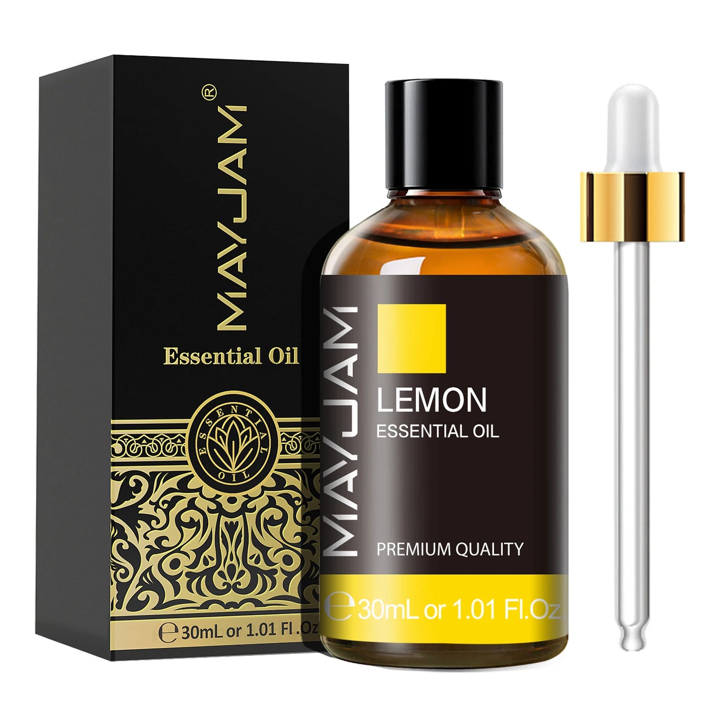 Óleo Essencial 30ml com Conta-Gotas – Limão, Eucalipto, Hortelã-Verde para Aromaterapia, Difusor e Umidificador