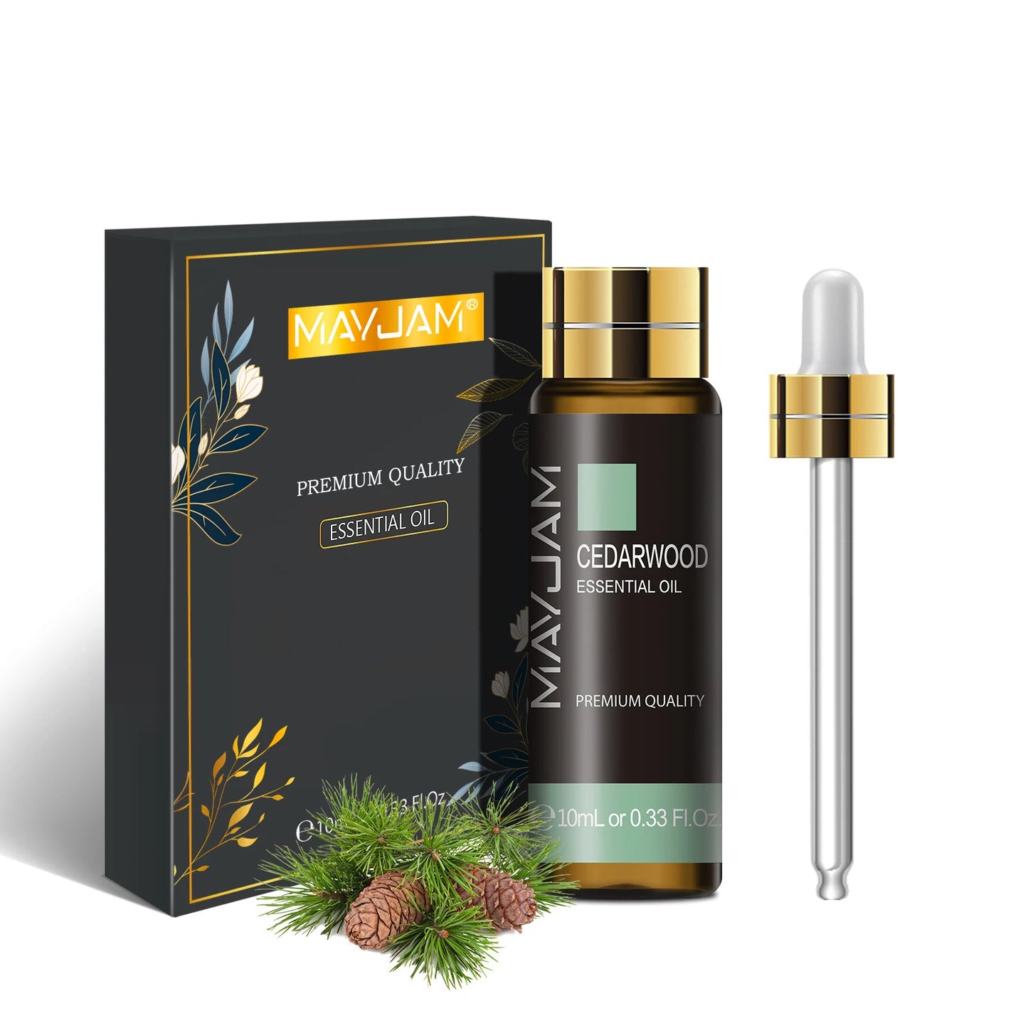 Óleo Essencial Puro 10ml – Lavanda, Sândalo, Capim-Limão para Difusor e Umidificador