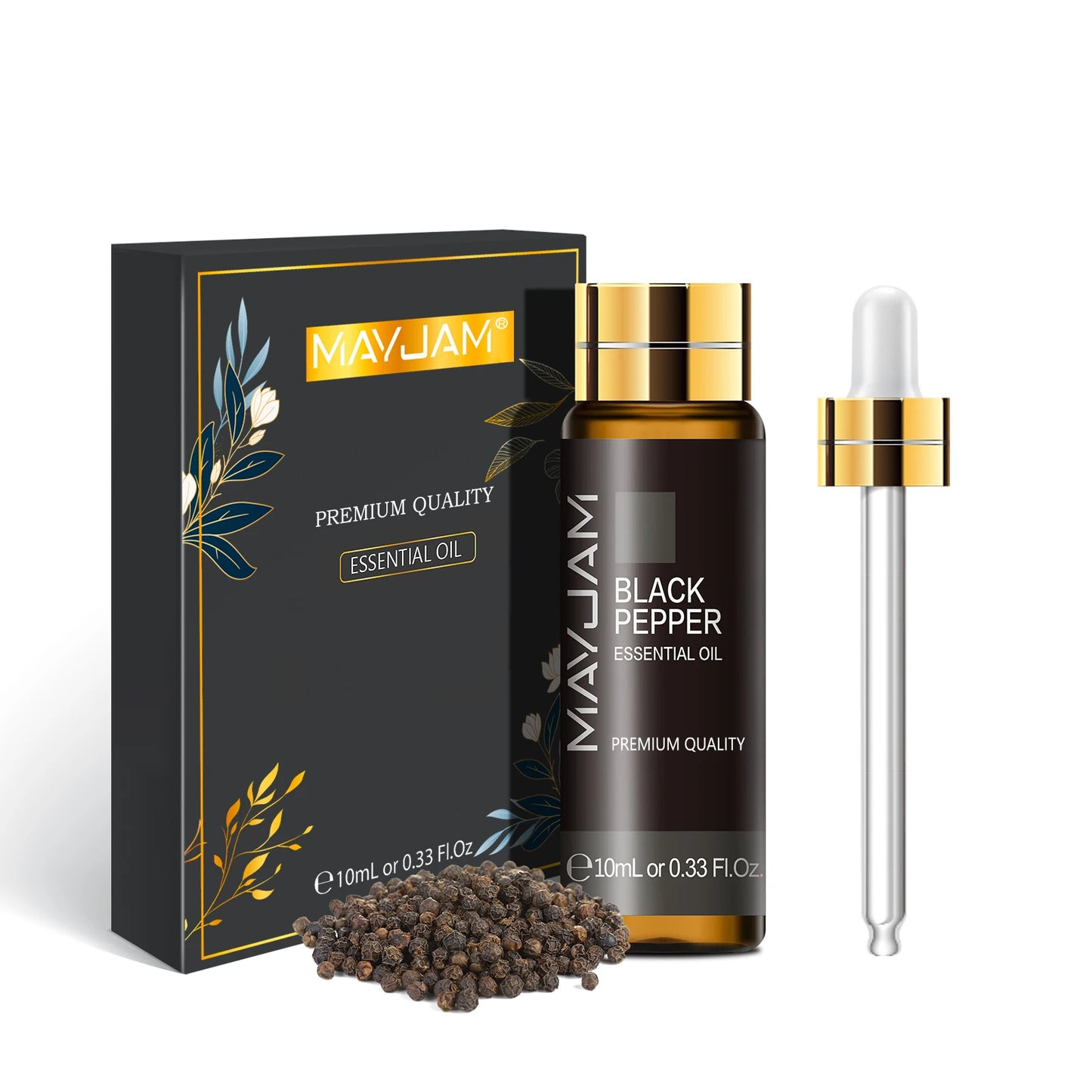 Óleo Essencial 10ml com Conta-Gotas – Lavanda, Eucalipto, Baunilha, Sândalo para Difusores e Aromaterapia