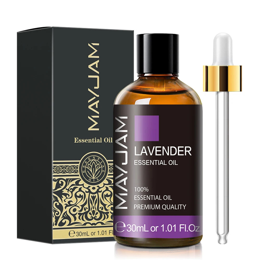 Óleo Essencial 30ml com Conta-Gotas – Limão, Eucalipto, Hortelã-Verde para Aromaterapia, Difusor e Umidificador
