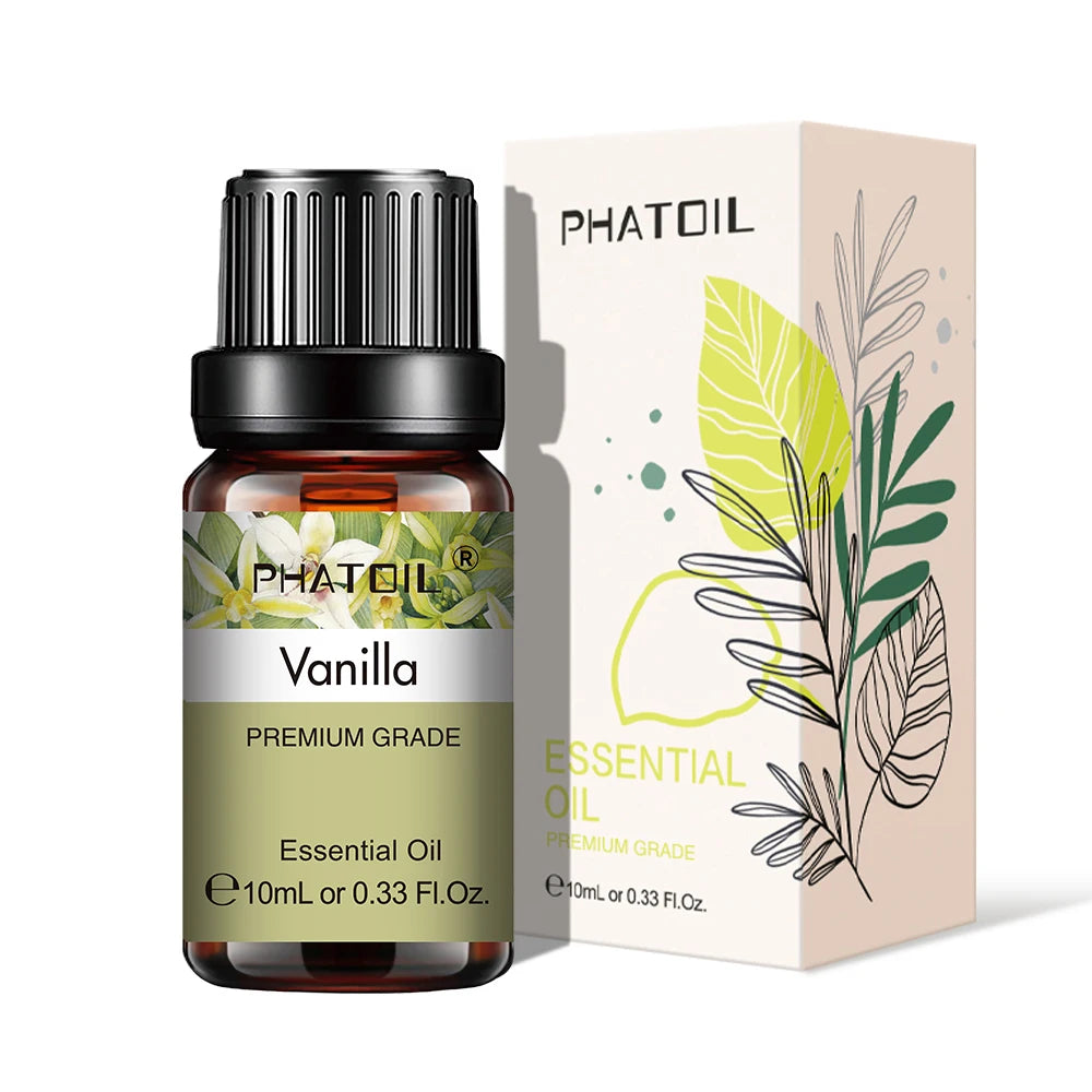Óleo Essencial Puro Natural 10ml Lavanda, Jasmim e Baunilha para Umidificador, Difusor, Aromaterapia