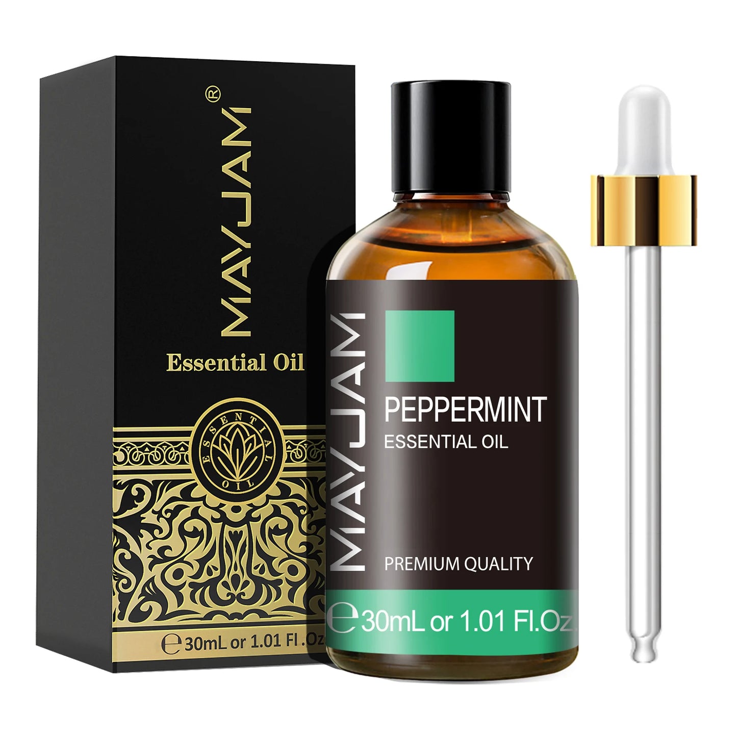 Óleo Essencial 30ml com Conta-Gotas – Limão, Eucalipto, Hortelã-Verde para Aromaterapia, Difusor e Umidificador
