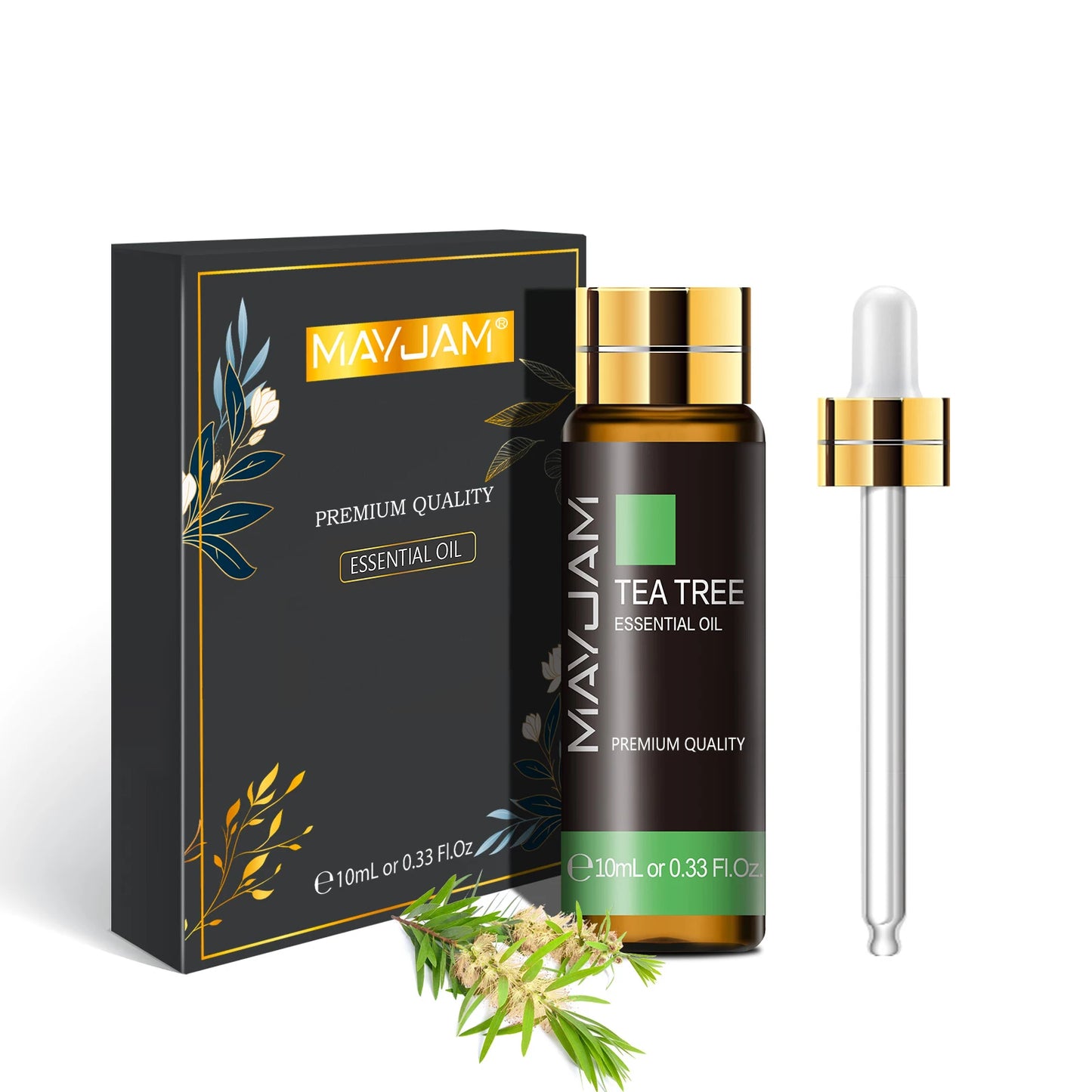 Óleo Essencial 10ml com Conta-Gotas – Lavanda, Eucalipto, Baunilha, Sândalo para Difusores e Aromaterapia
