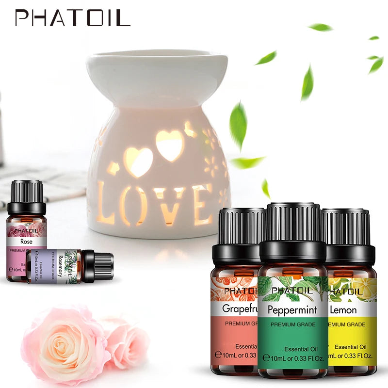 Óleo Essencial Puro Natural 10ml Lavanda, Jasmim e Baunilha para Umidificador, Difusor, Aromaterapia